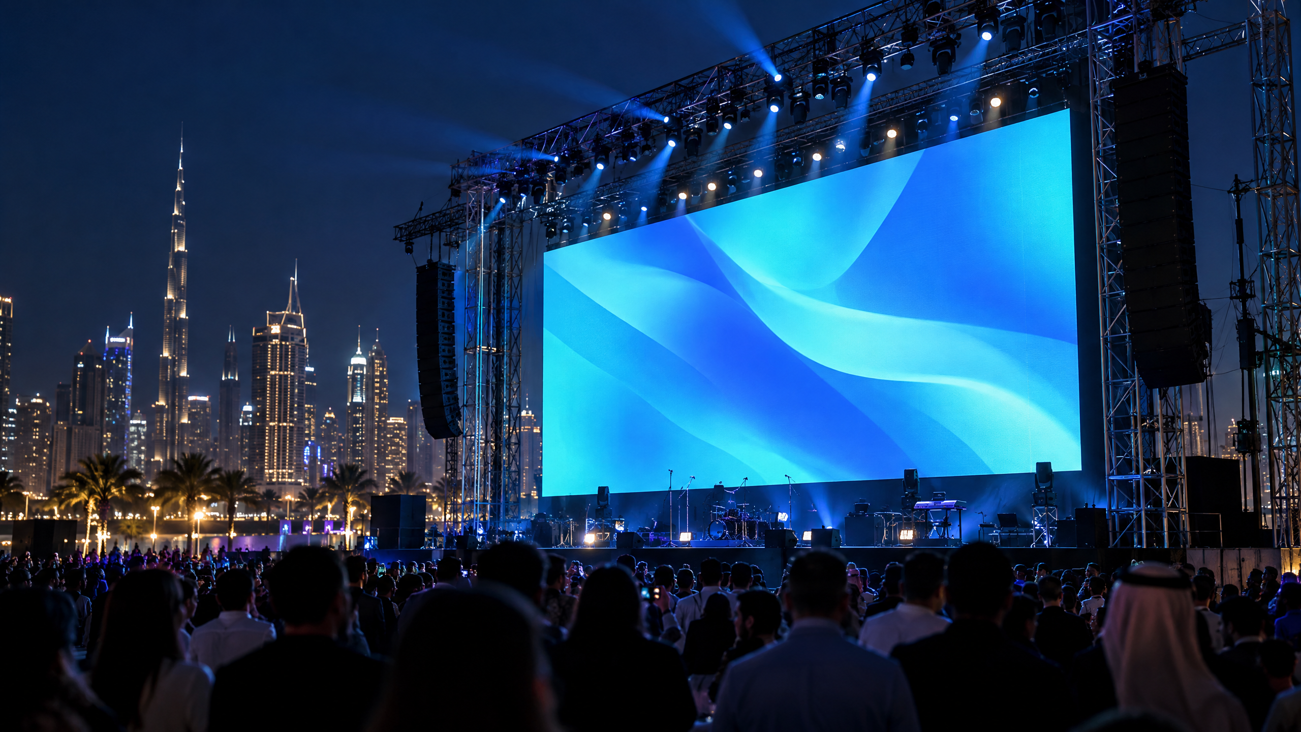 Outdoor event LED rental — representative Events capability illustration
